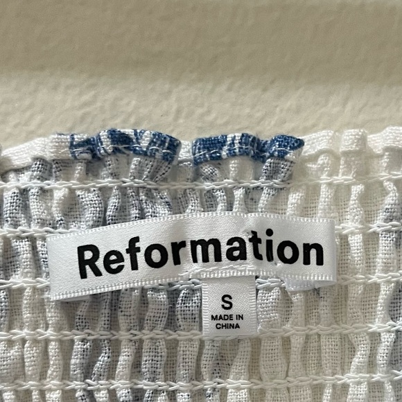 NWT Reformation Gitane Linen Dress in Corsica, Size S - Picture 6 of 16